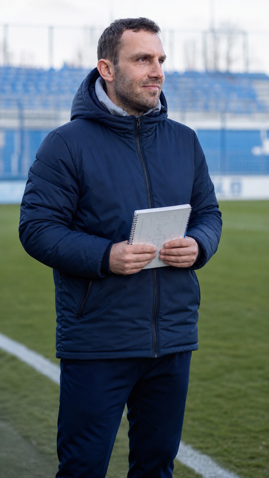 Футболен треньор на терен